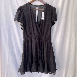Trixxi NWT Flowy Sparkley Black Dress